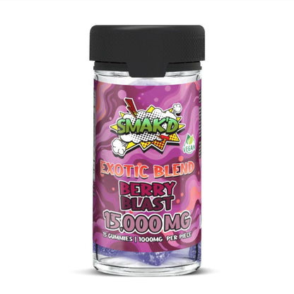 Smakd Exotic Blend Gummies - 15000mg Berry Blast / 1 Pack