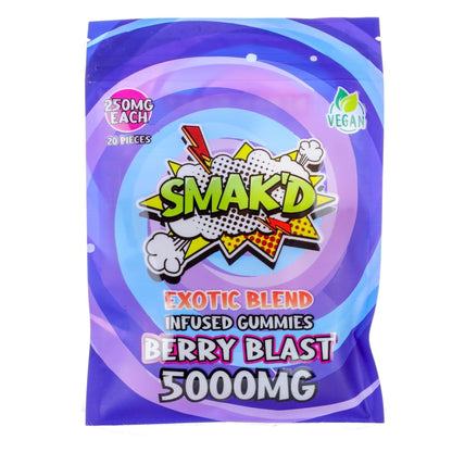Smakd Exotic Blend Gummies - 5000mg Berry Blast