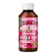 Smakd Muddy Drank Delta 8 Syrup - 4oz Strawberry (1500mg)