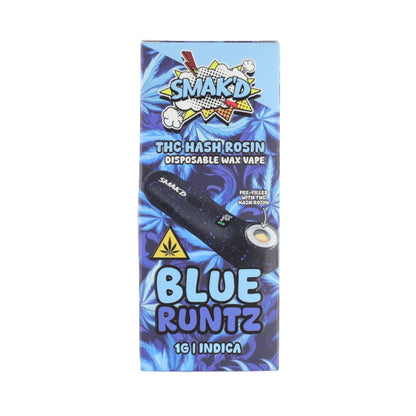 Smakd THC-A Hash Rosin Wax Vaporizer - 1000mg Blue Runtz (I)