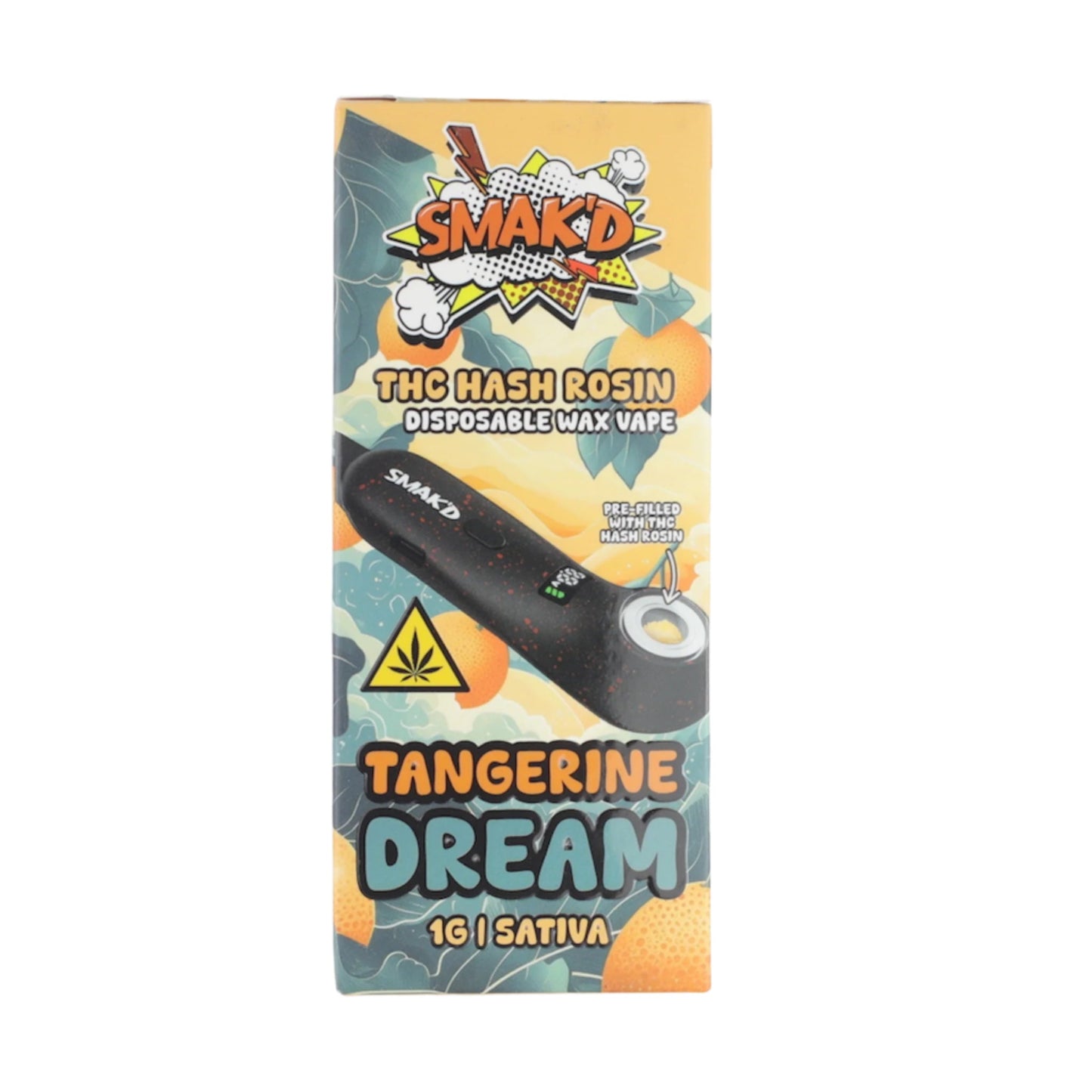 Smakd THC-A Hash Rosin Wax Vaporizer - 1000mg Tangerine Dream (S)