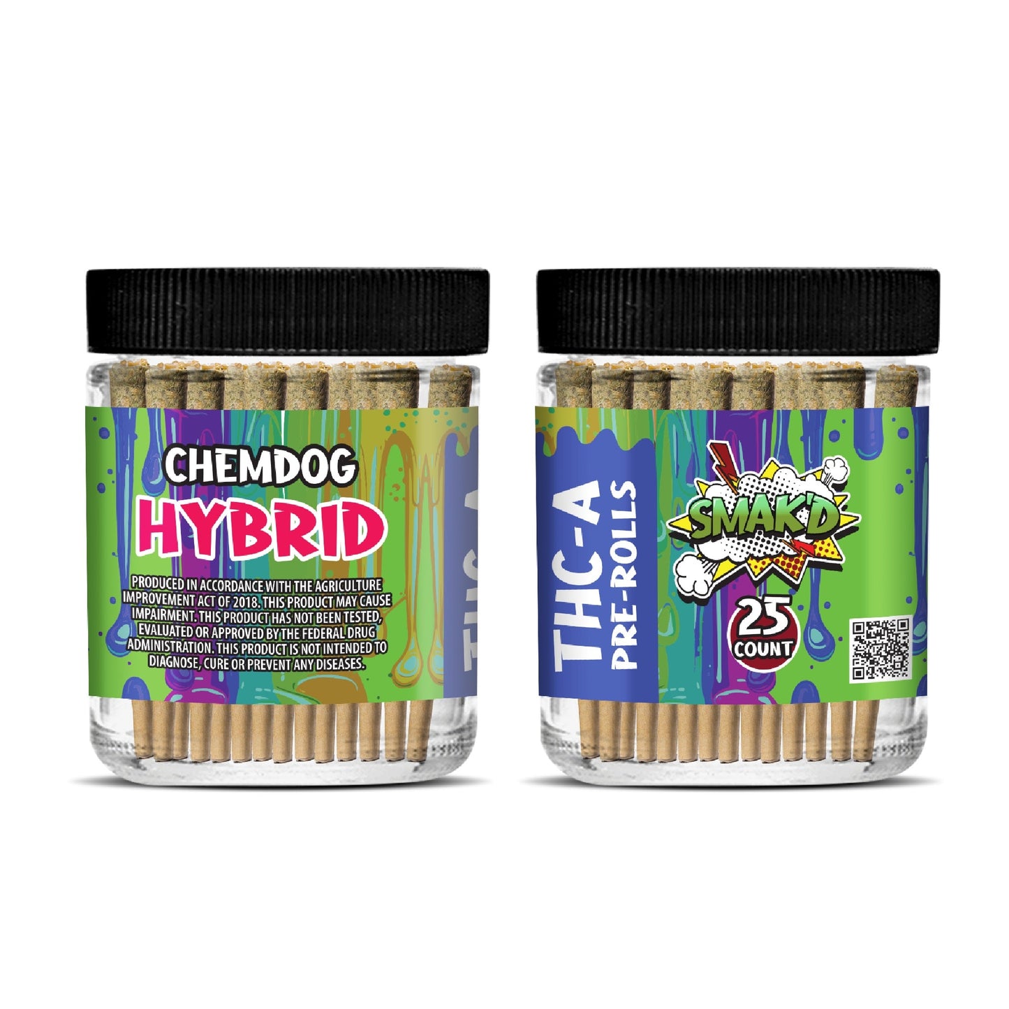 Smakd THC-A Pre-Roll - 25ct Chemdog (H) / 1 Pack