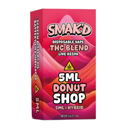 Smakd THC Blend Live Resin Device- 5000mg Donut Shop