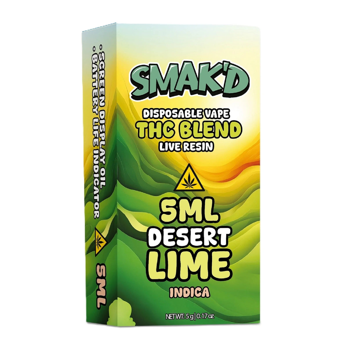 Smakd THC Blend Live Resin Device- 5000mg Desert Lime