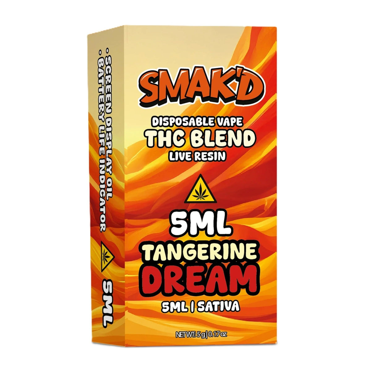 Smakd THC Blend Live Resin Device- 5000mg Tangerine Dream