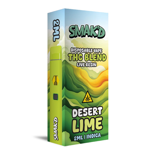 Smakd THC Blend Live Resin Vaporizer - 2000mg Desert Lime (I)