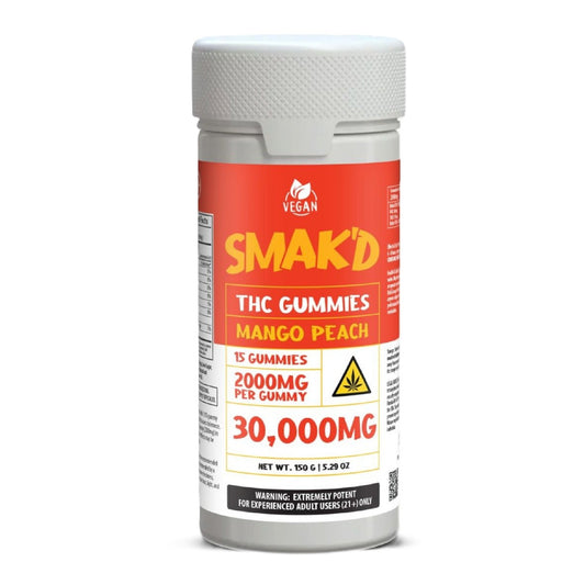 Smakd THC Gummies - 30,000mg Mango peach