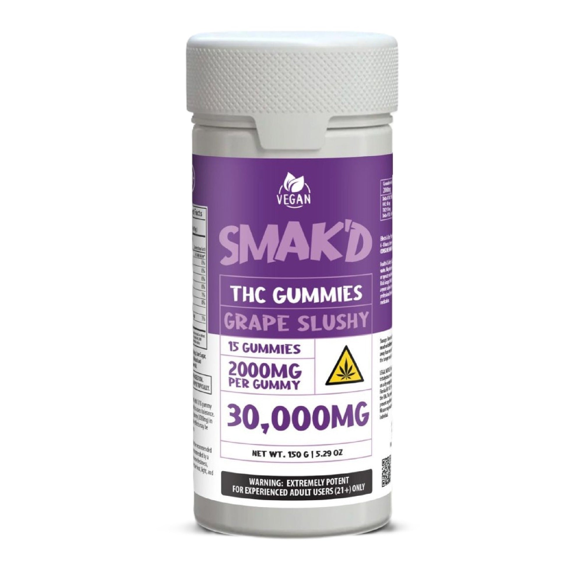 Smakd THC Gummies - 30,000mg Grape Slushy