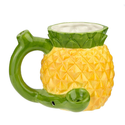 Smokeable Mug Pipe - 6in Pineapple