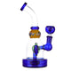 Smooth Swerve Percolator Bong - 6in Blue