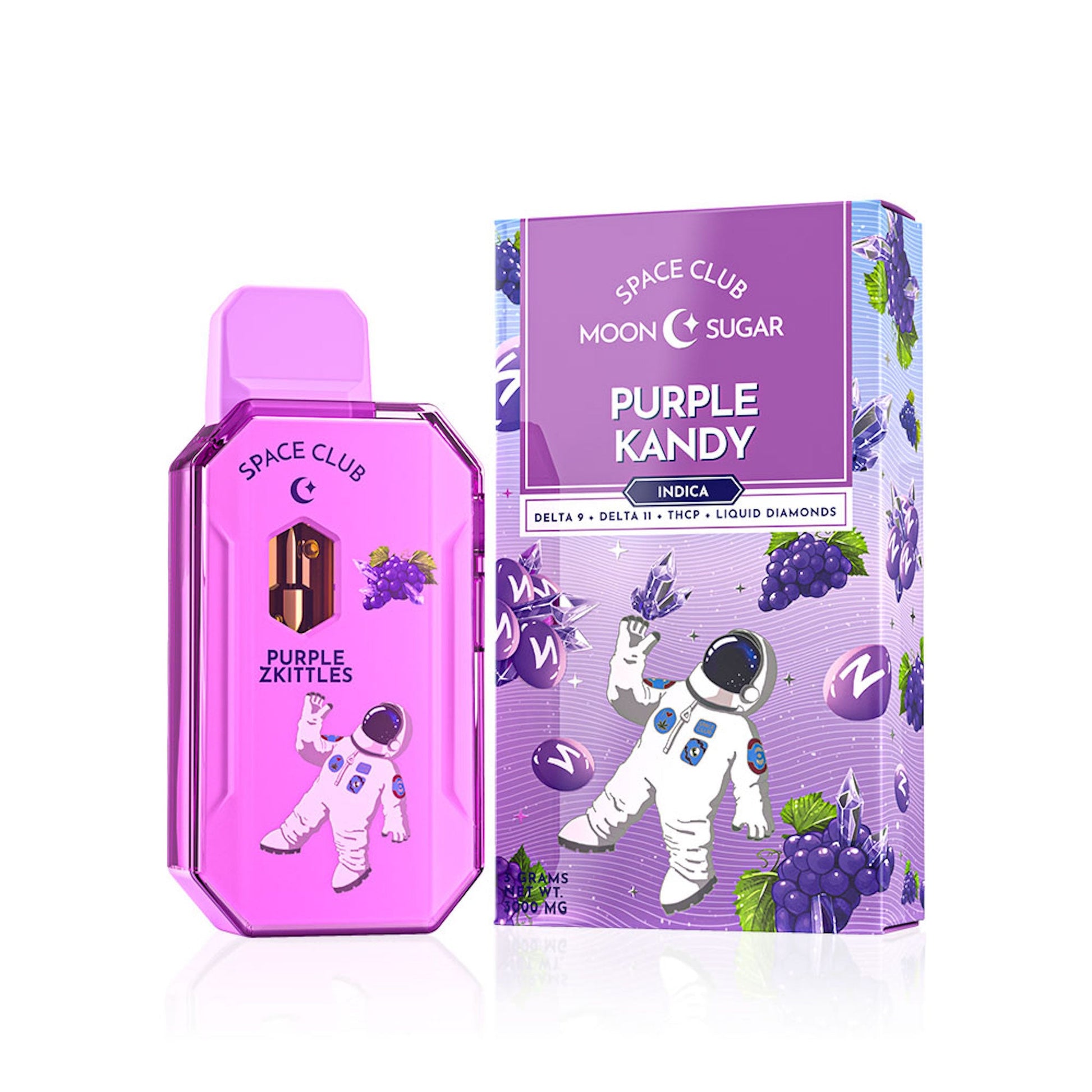 Space Club Liquid Diamond Vaporizer - 3000mg Purple Candy