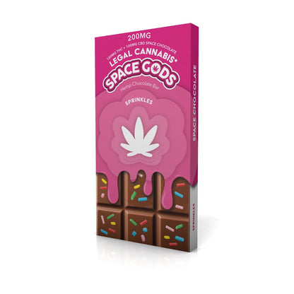 Space Gods Delta 9 + CBD Chocolate Bar Sprinkles
