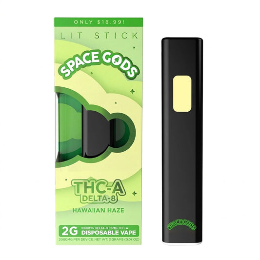 Space Gods Lit Stick THC-A + Delta 8 Device - 2000mg Hawaiian Haze