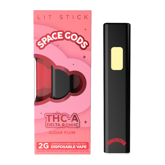 Space Gods Lit Stick THC-A + Delta 8 + HHC Vaporizer - 2000mg Sugar Plum (S)