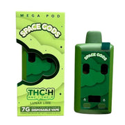 Space Gods Mega Pod THC-H + THC-P Device - 7000mg Lunar Lime / 1