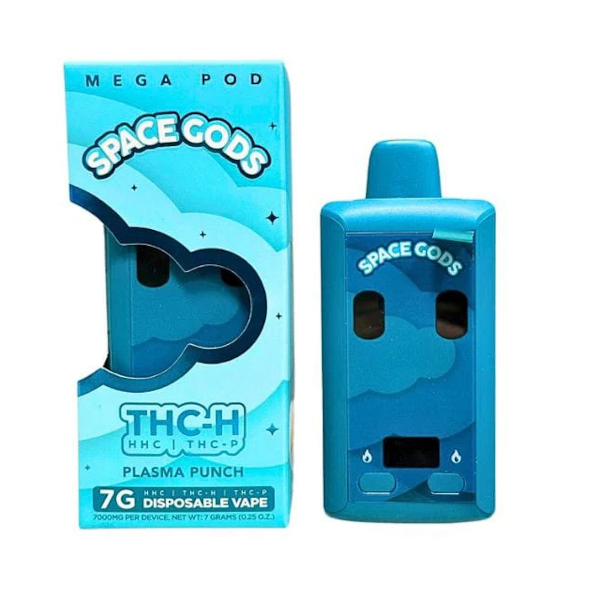 Space Gods Mega Pod THC-H + THC-P Device - 7000mg Plasma Punch / 1
