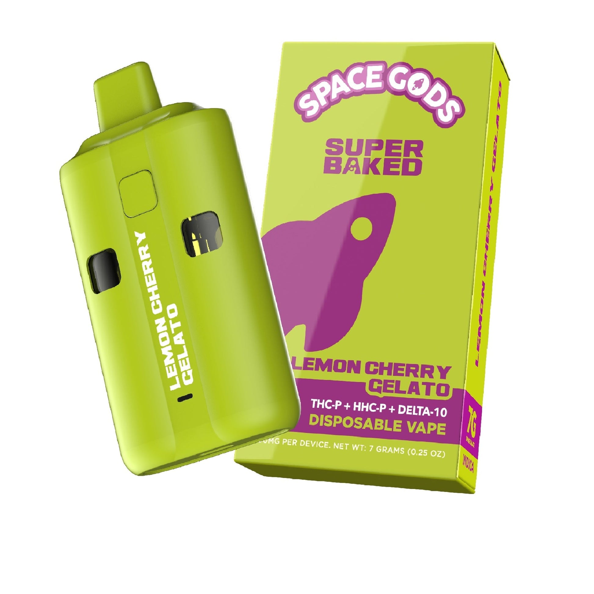 Space Gods Super Baked THC-P Vaporizer - 7000mg Lemon Cherry Gelato (I)