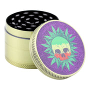 Sparkle Top Grinder - 50mm Purple Skull