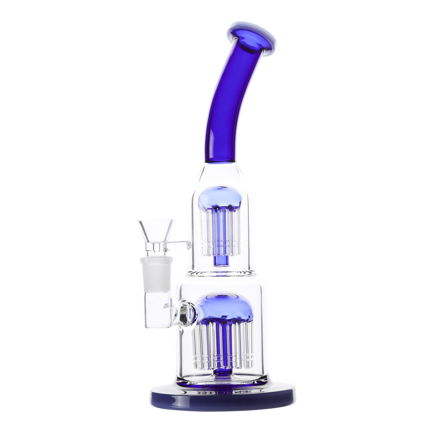 Stacked Jelly Fish Perc Bong - 12in