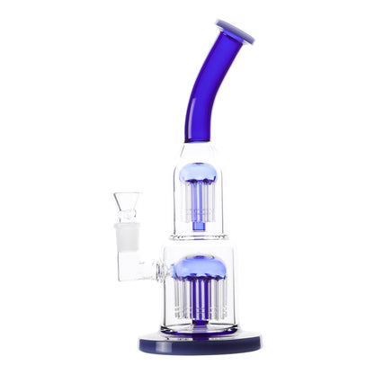 Stacked Jelly Fish Perc Bong - 12in