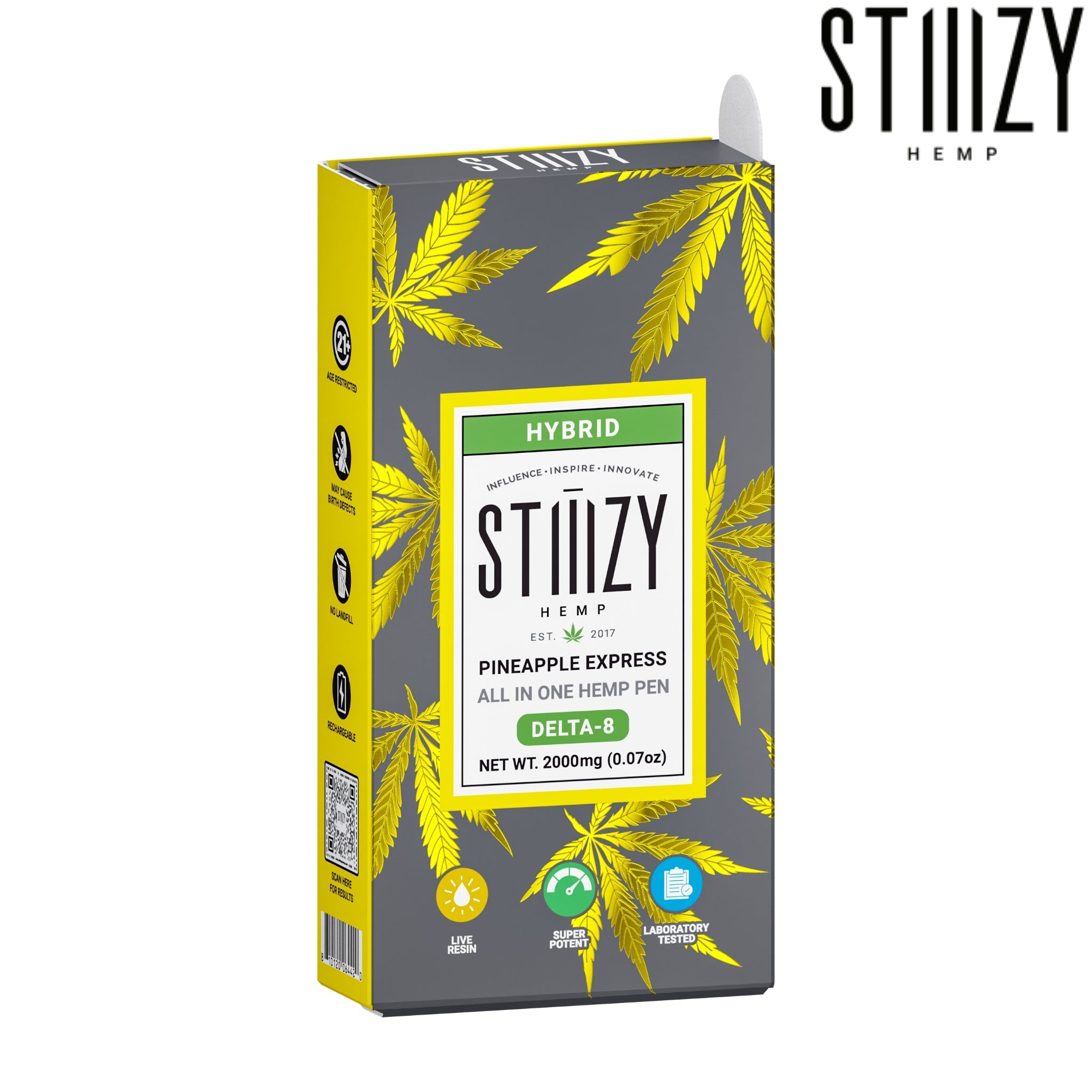 Stiiizy Delta 8 All-In-One Pen - 2000mg - Everything 420