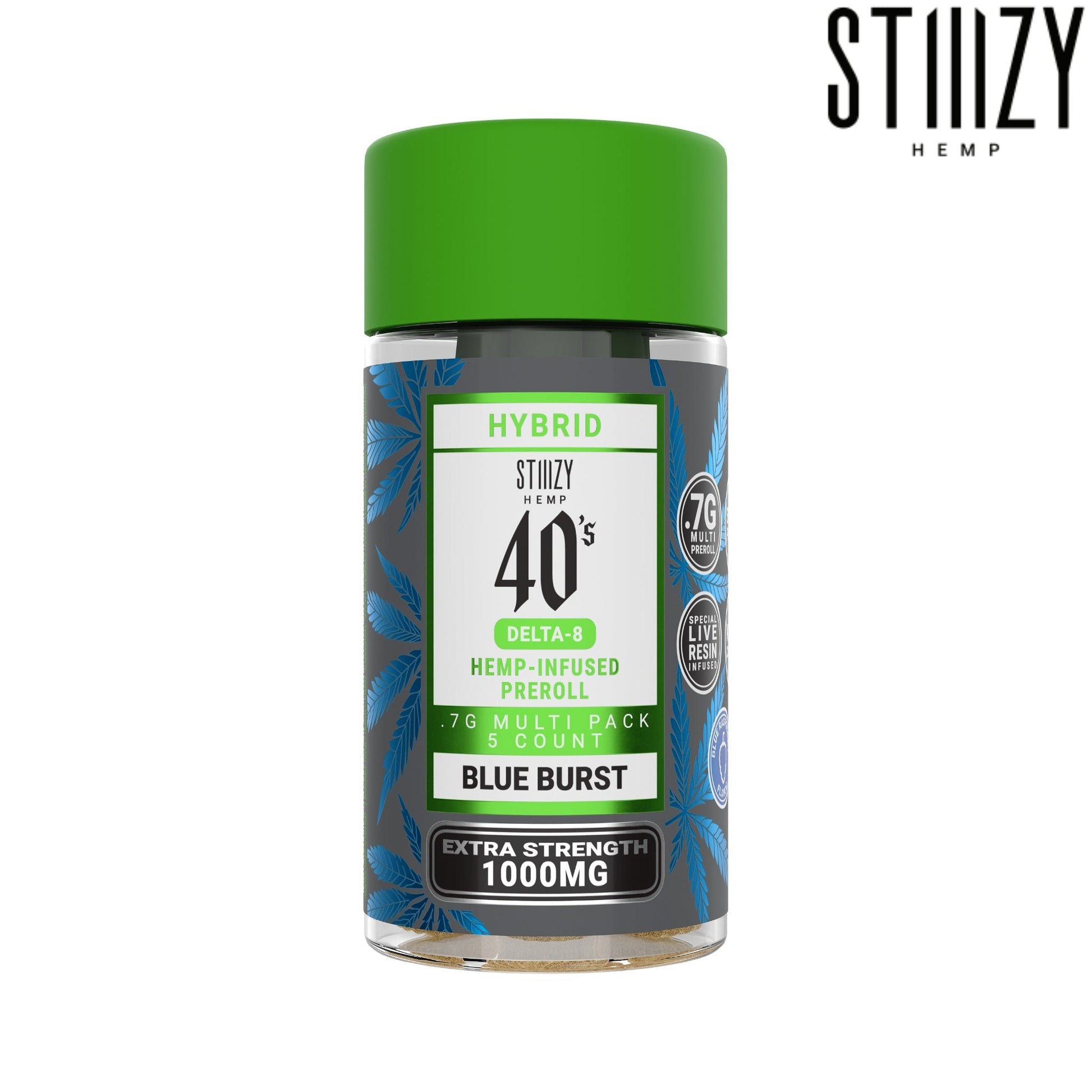 Stiiizy Delta 8 Multi Pack Pre-Rolls - 1000mg Blue Burst