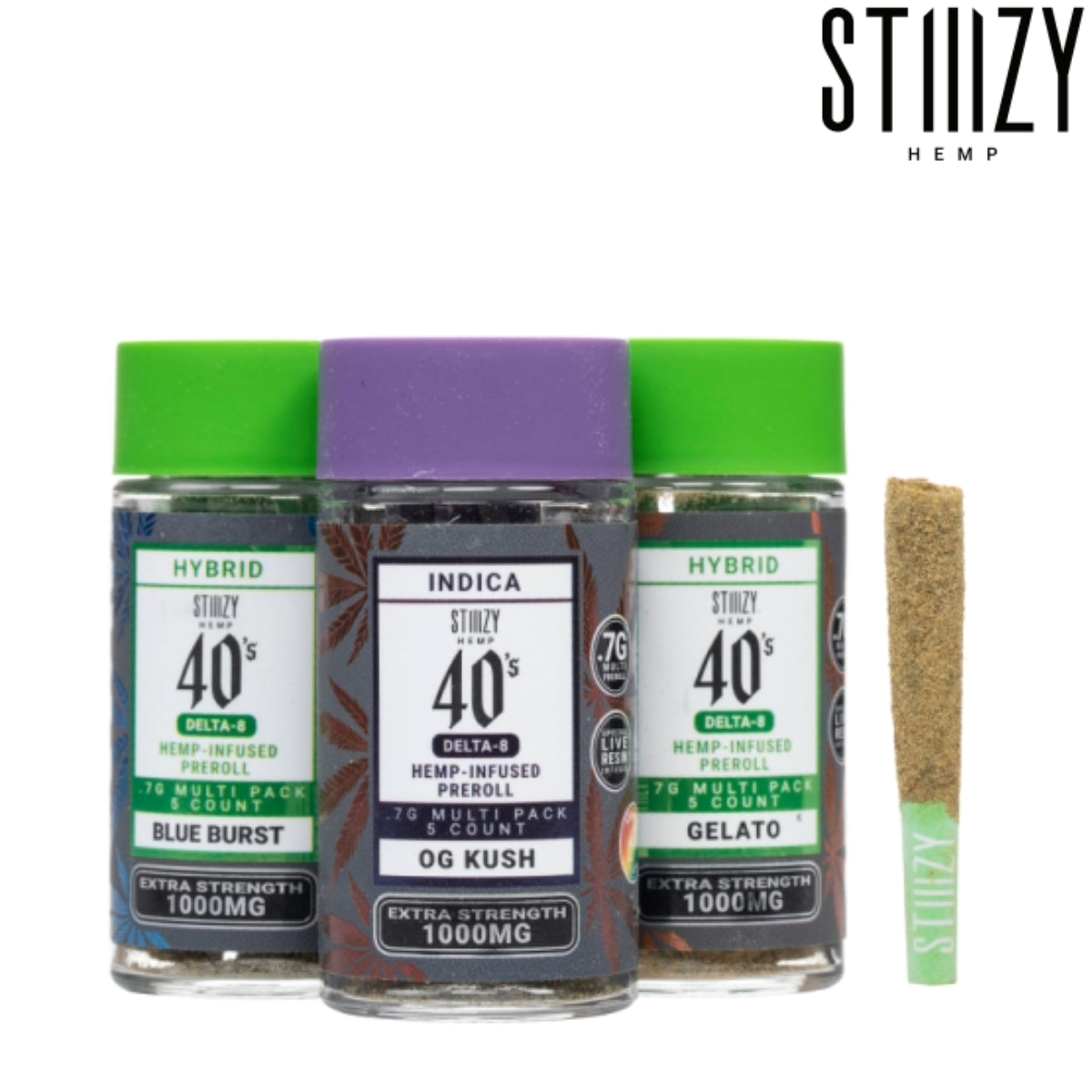 Stiiizy Delta 8 Multi Pack Pre-Rolls - 1000mg