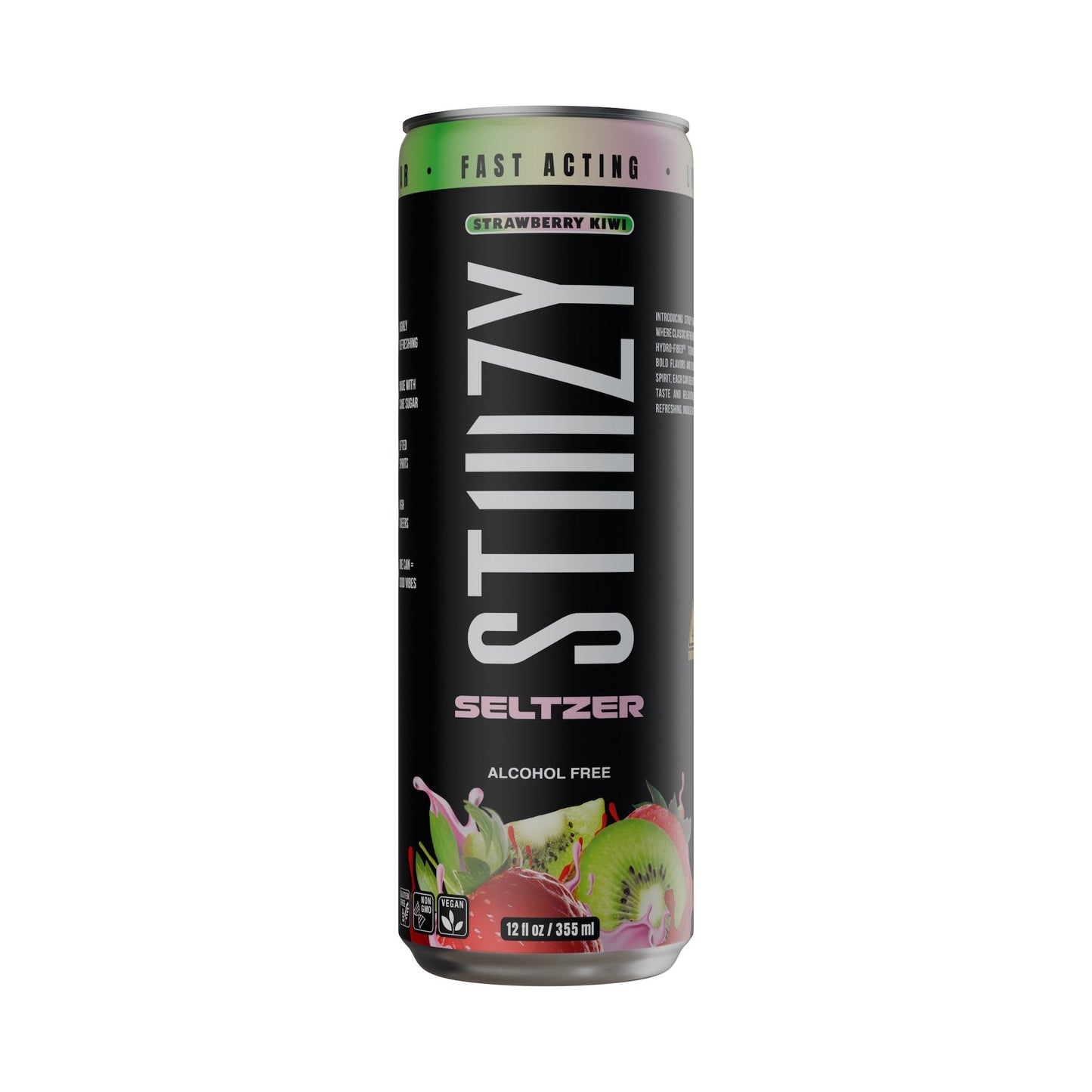 Stiiizy Hemp Seltzer - 4 Pack Strawberry Kiwi