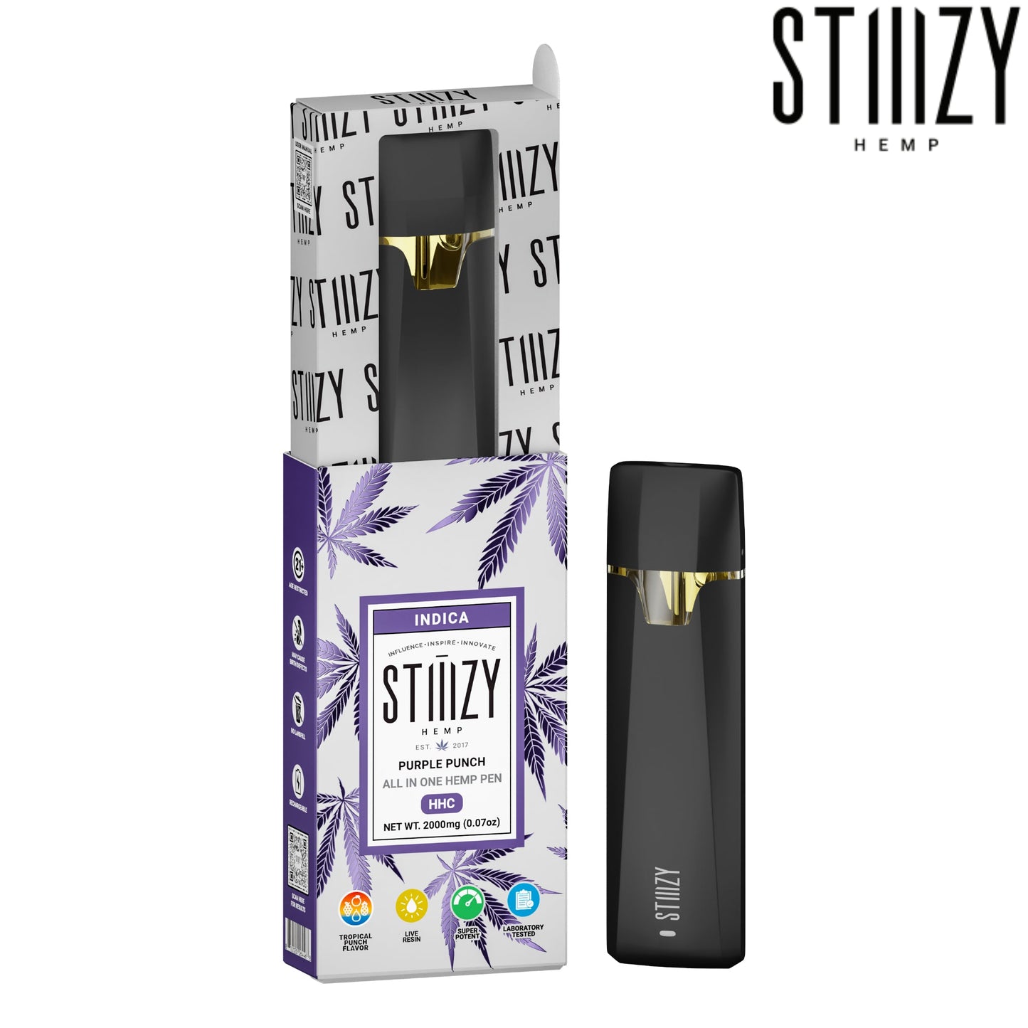 Stiiizy HHC All-In-One Pen - 2000mg 1 / Purple Punch