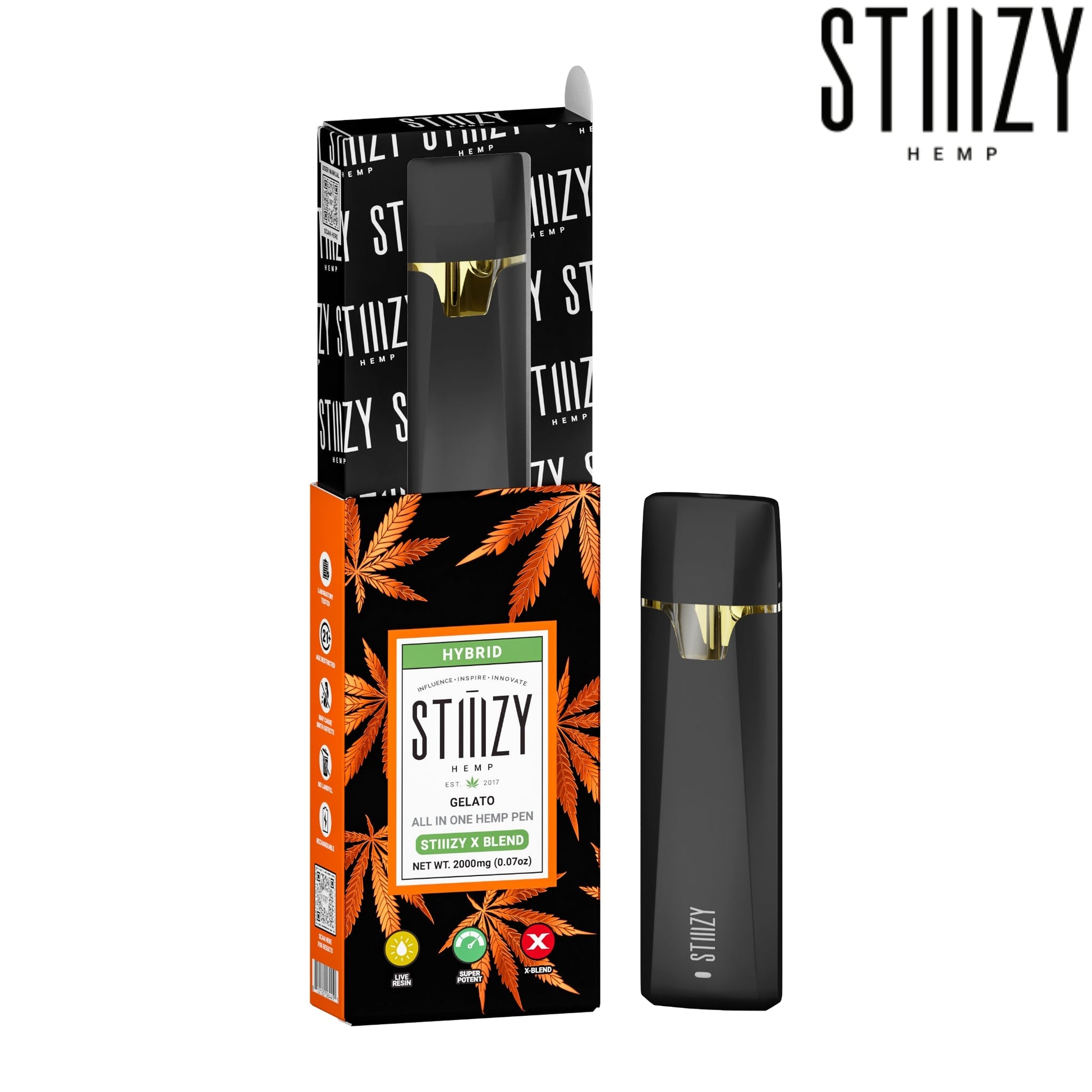 Stiiizy X Blend All-In-One Pen - 2000mg 1 / Gelato