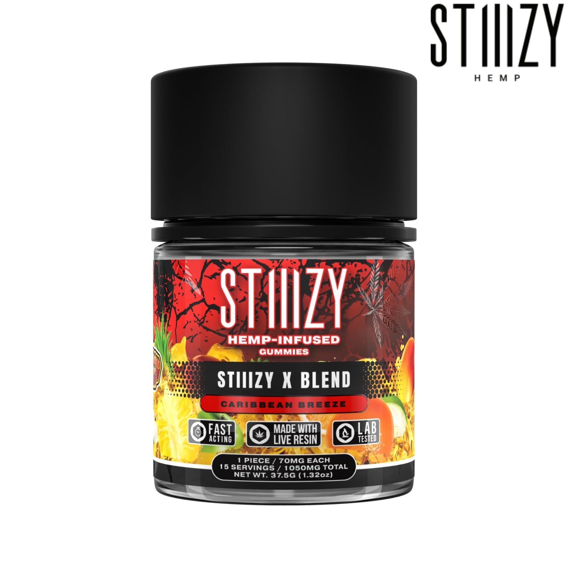 Stiiizy X Blend Gummies - 1050mg Caribbean Breeze