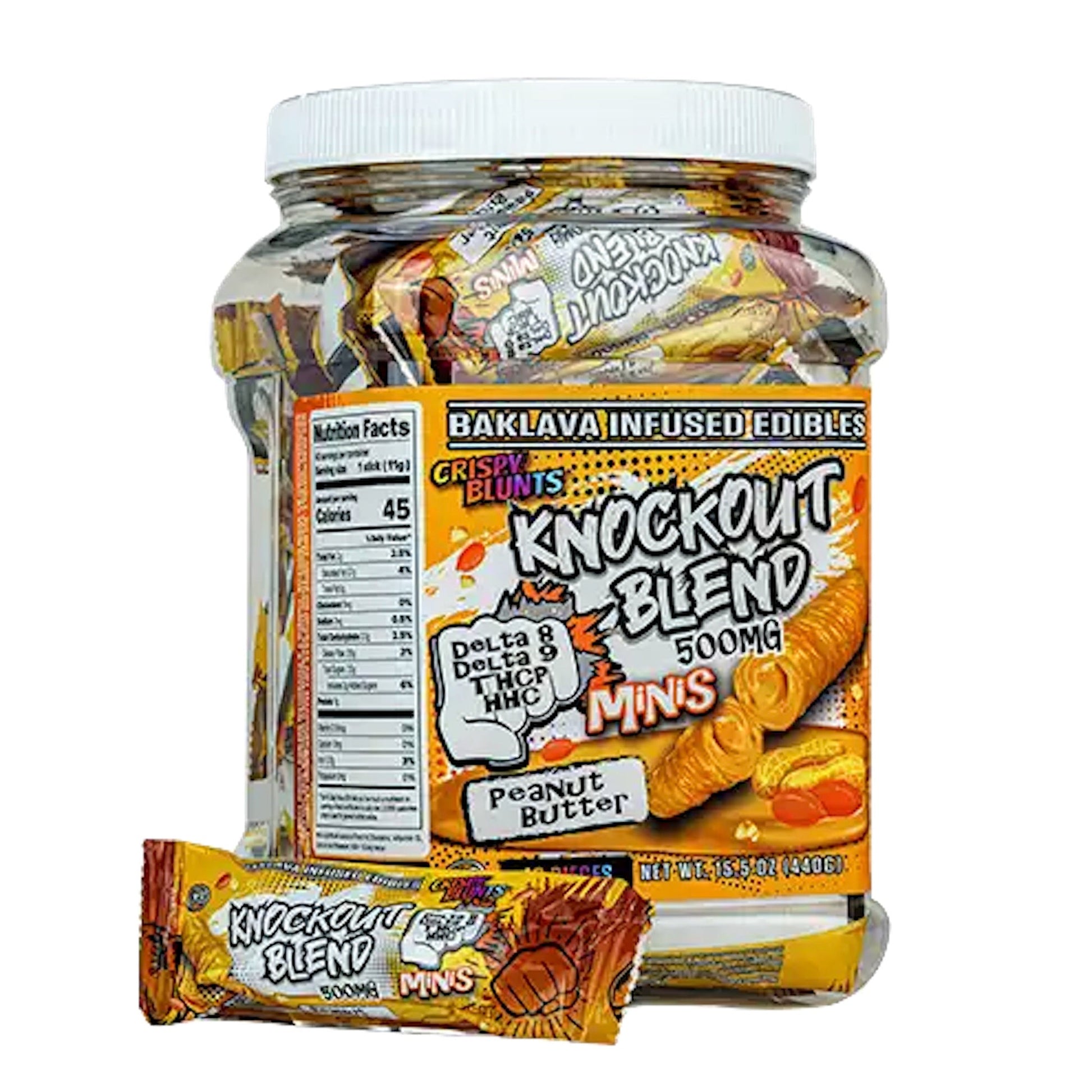 STNR Knock Out Blend Crispy Blunts - 500mg Peanut Butter Chocolate