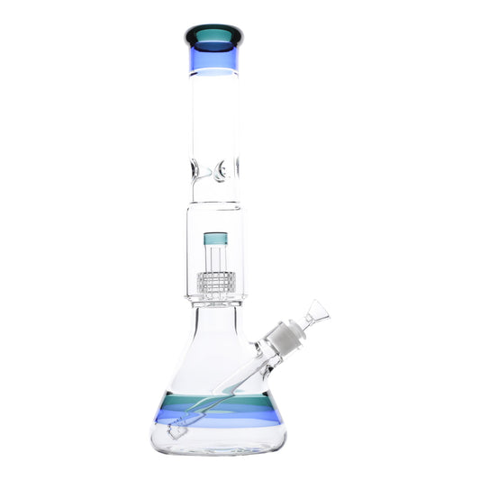 Striped Matrix Beaker Bong - 17in