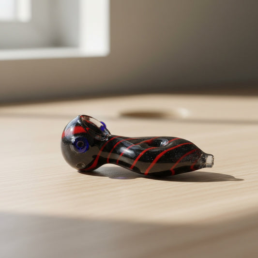 Striped Spoon Pipe - 3in