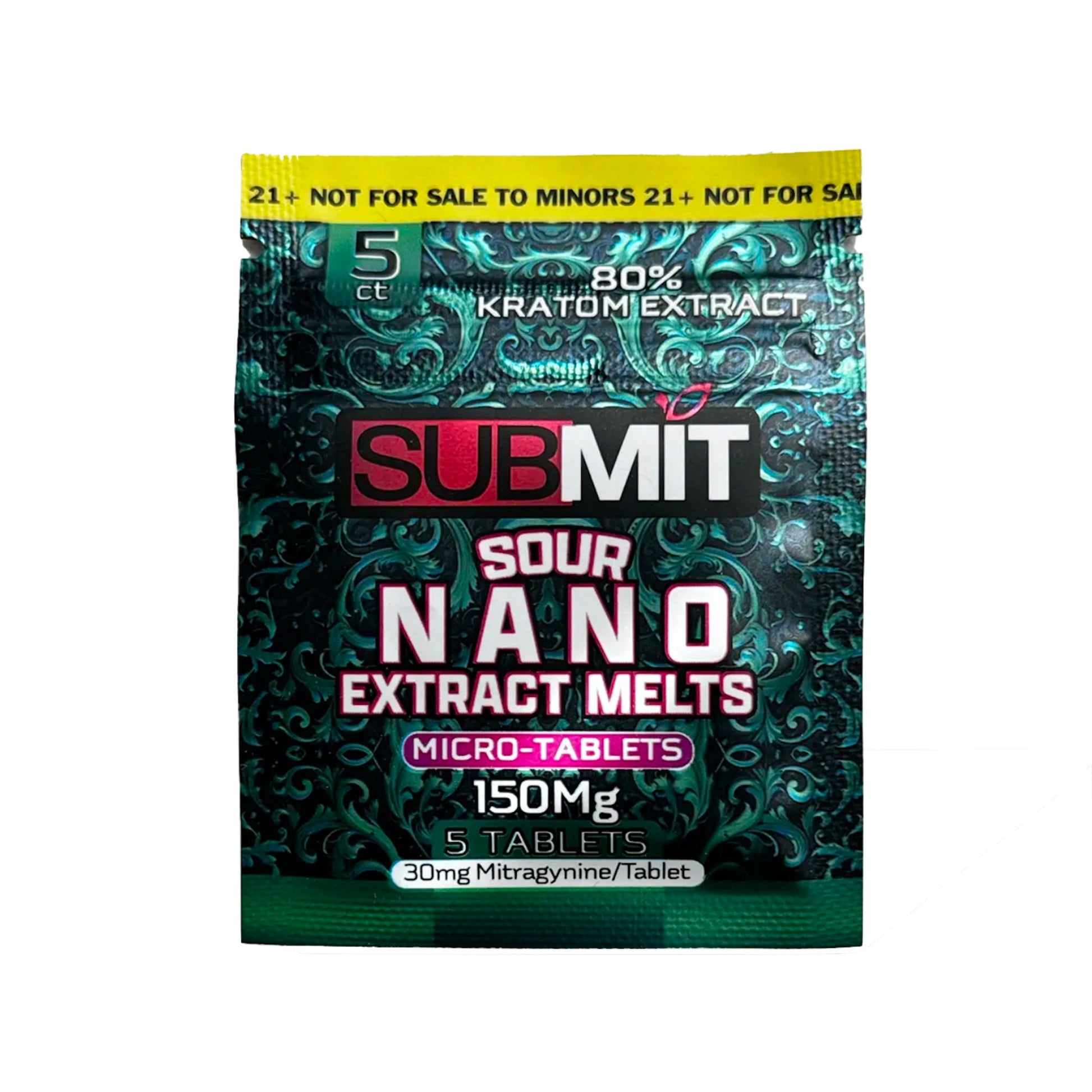 Submit Sour Nano Kratom Extract Melt Tablets - 150mg