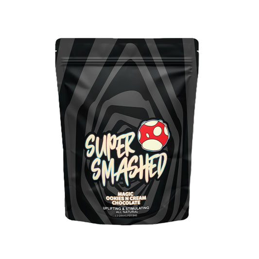 Super Smashed Magic Mushroom Chocolate Square Minis Cookies N' Cream