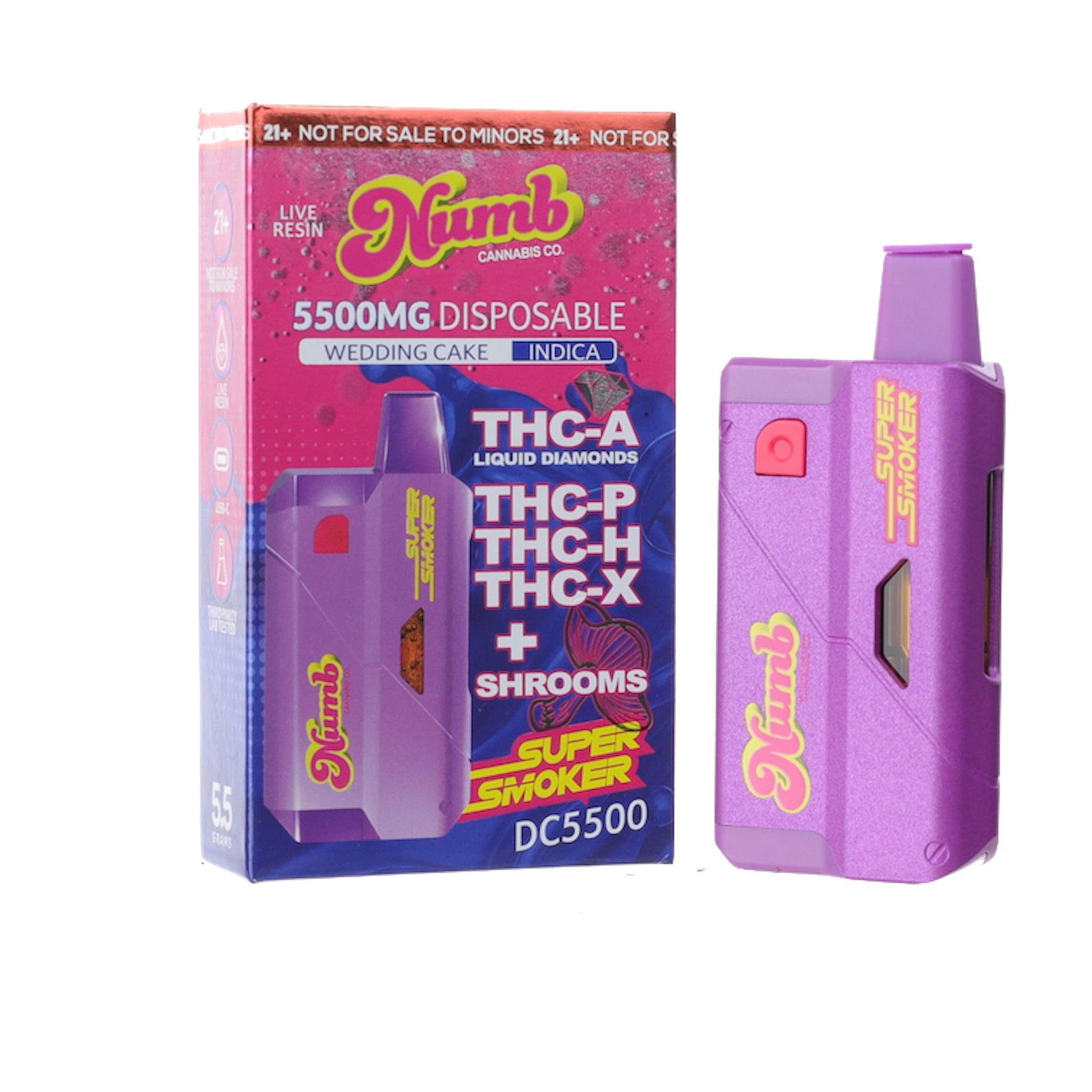 Super Smoker Shroom Wedding Cake Vaporizer - 5.5g - Everything 420 Super Smoker Shroom Wedding Cake Vaporizer - 5.5g - Everything 420