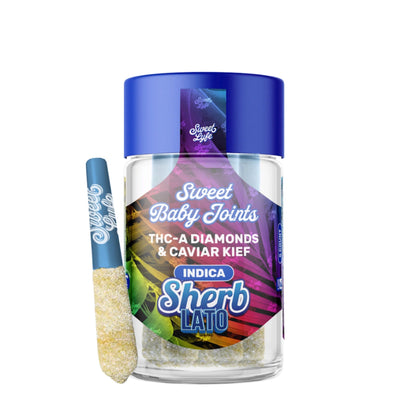 Sweet Baby Caviar Kief THC-A Joints - 5ct 1 / Sherb Lato (I)