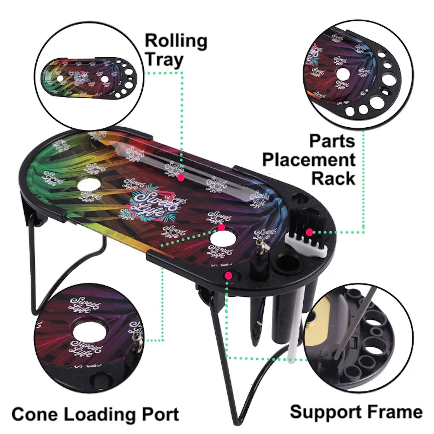 Sweet Lyfe Console Roling Tray