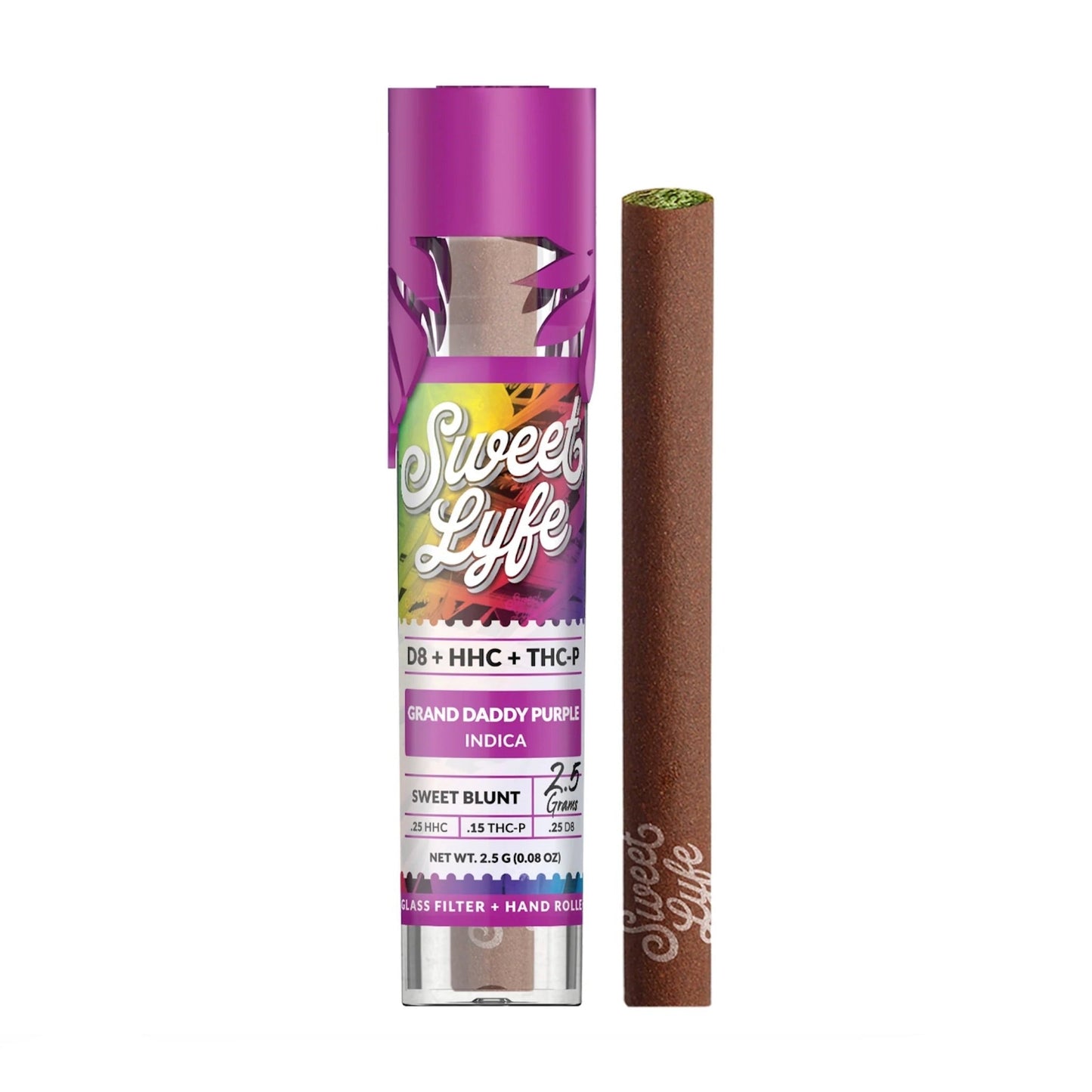 Sweet Lyfe D8/HHC/THC-P Blunts - 2500mg Grand Daddy Purp