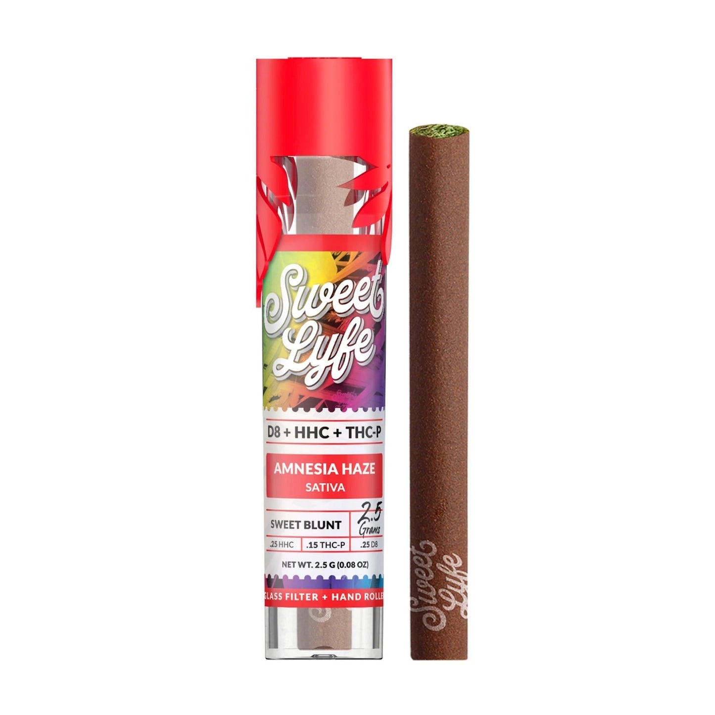 Sweet Lyfe D8/HHC/THC-P Blunts - 2500mg Amnesia Haze