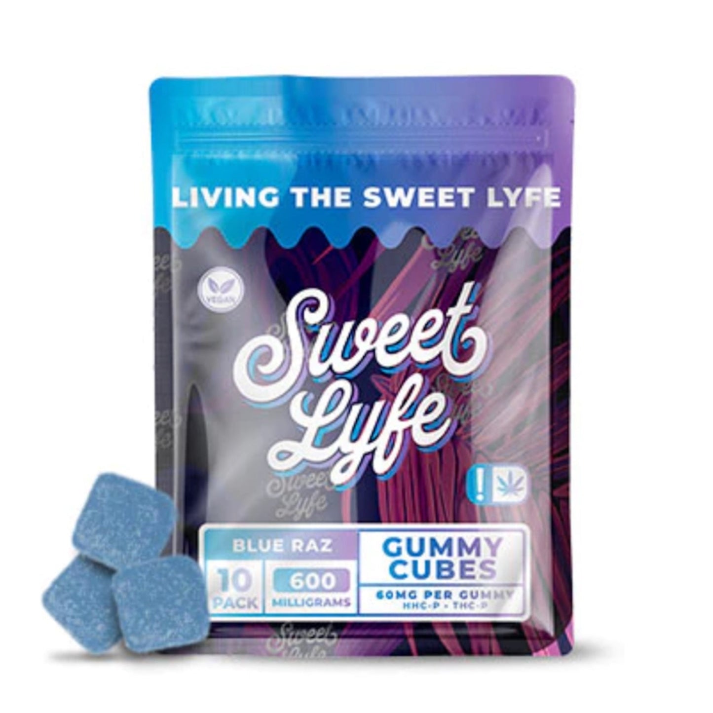 Sweet Lyfe D8/HHC/THC-P Gummies - 600mg 1 / Blue Raz