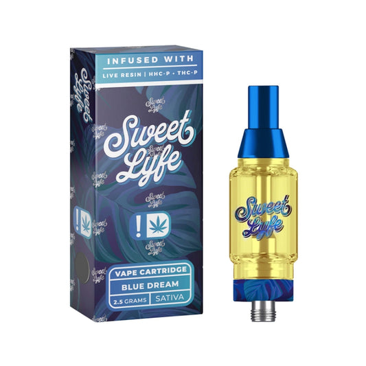 Sweet Lyfe Live Resin HHC +THC-P Cartridge - 2500mg 1 / Blue Dream