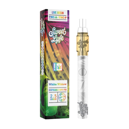 Sweet Lyfe Live Resin THC-A Vaporizer - 2500mg White Widow (S)