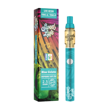 Sweet Lyfe Live Resin THC-A Vaporizer - 2500mg Blue Gelato (I)