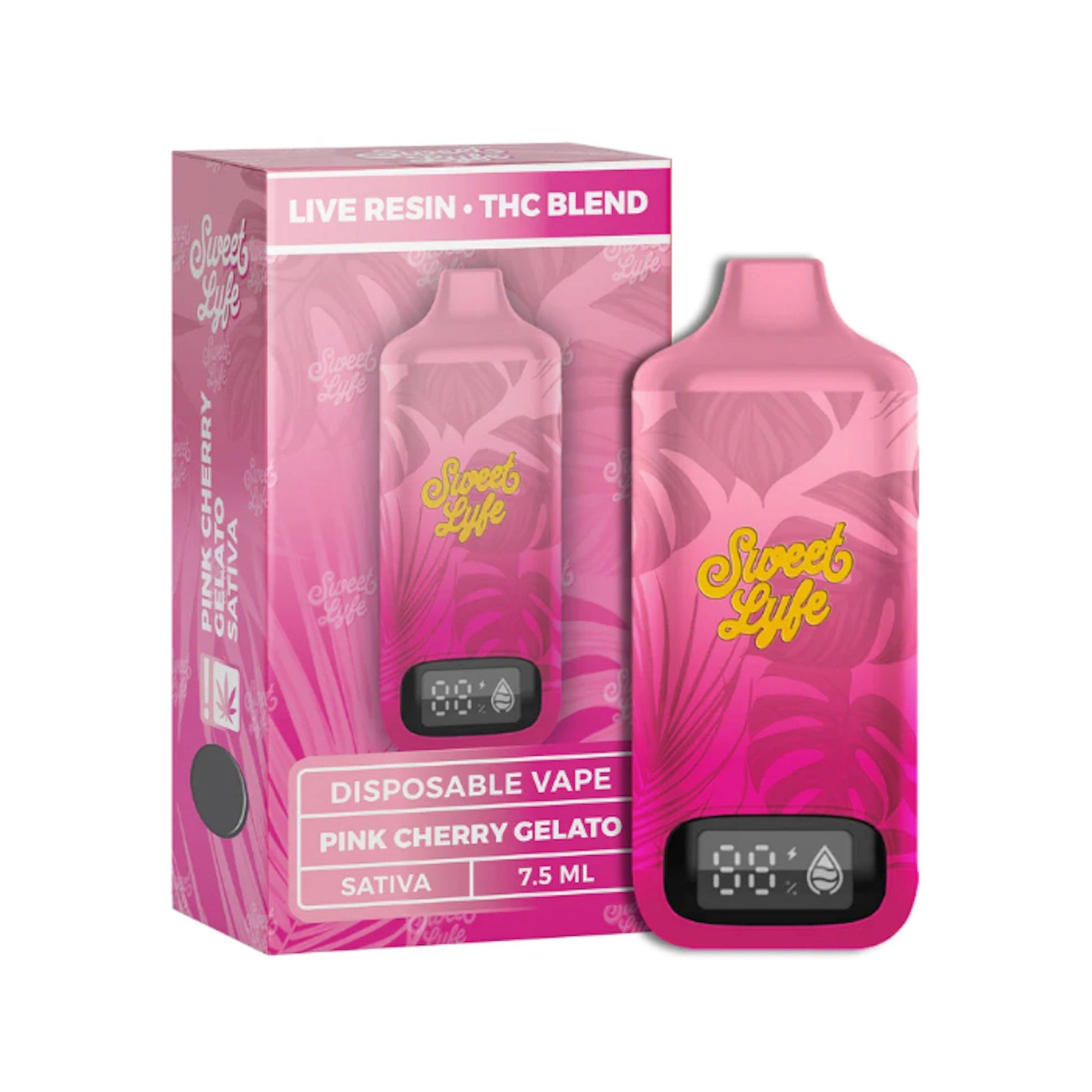 Sweet Lyfe Live Resin THC-A Vaporizer - 7500mg Pink Cherry Gelato (S)