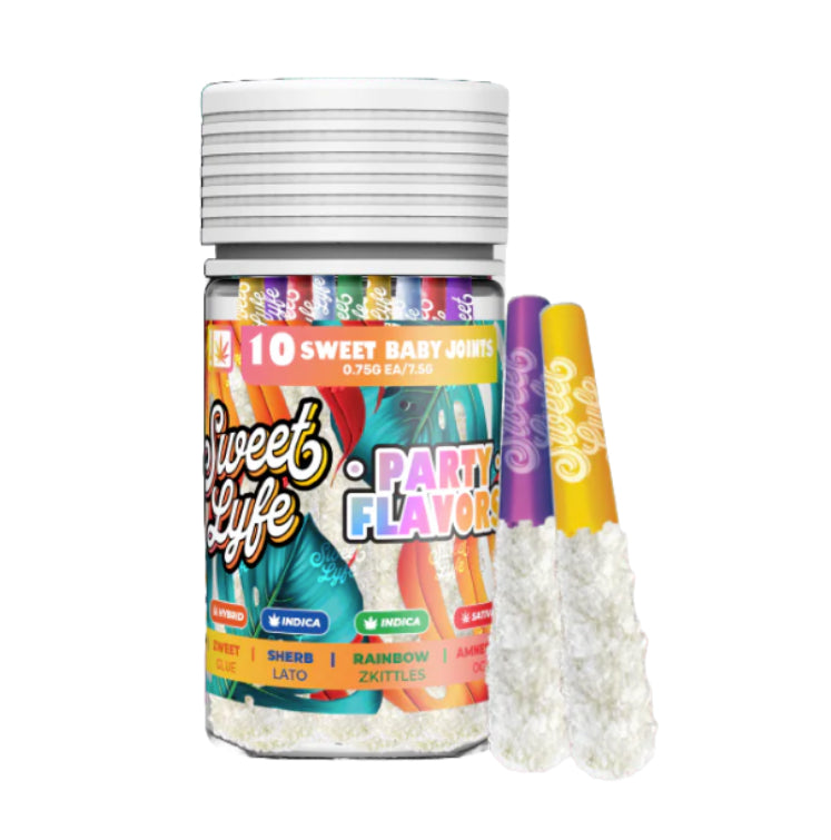 Sweet Lyfe Party Flavors THC-A Diamond Joints - 7.5g (10ct)