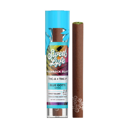 Sweet Lyfe THC-A Moonrock Blunt - 2500mg Blue Gotti (S)