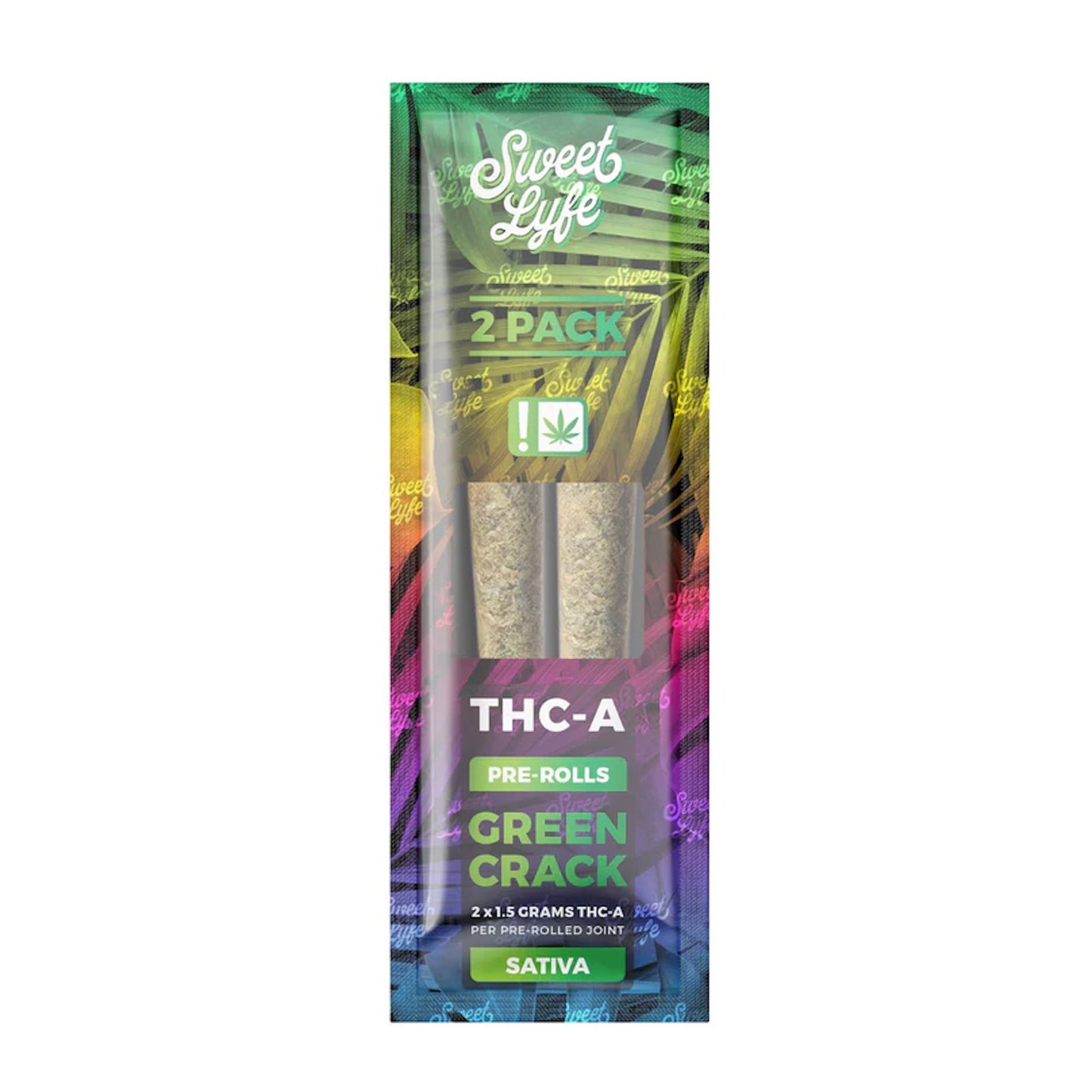 Sweet Lyfe THC-A Pre-Rolls - 3000mg Green Crack (S) / 1 Pack