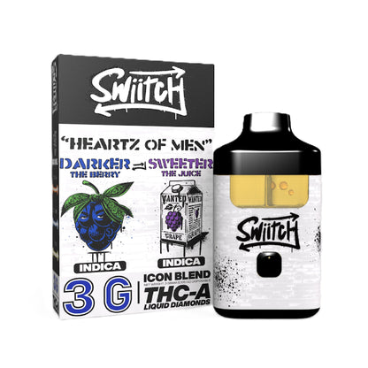 Switch Liquid Diamonds THC-A + HHC Vaporizer - 3000mg Heartz of Men (I/I)